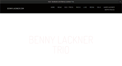 Desktop Screenshot of bennylackner.com