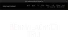 Tablet Screenshot of bennylackner.com